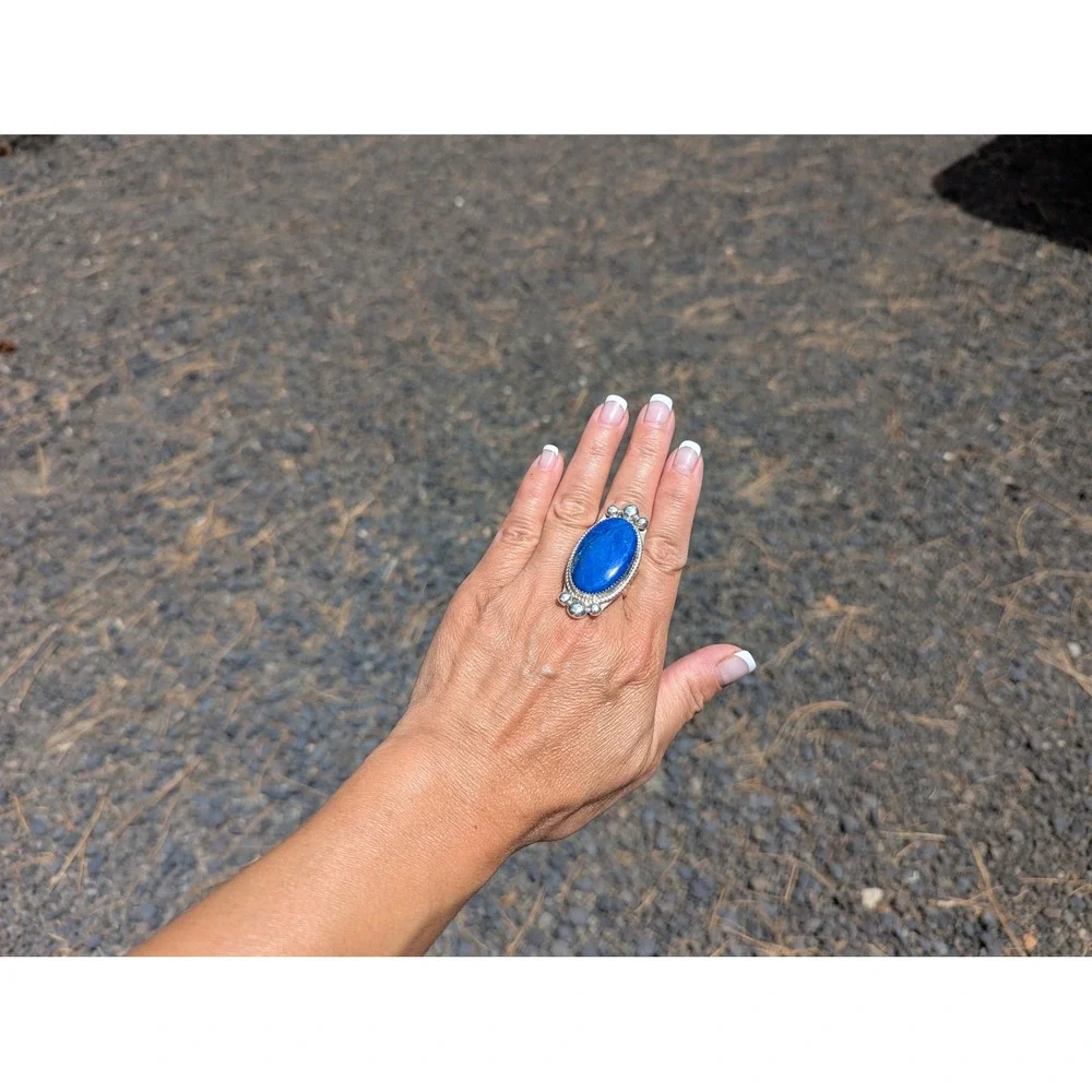 Navajo Handmade Ring Sterling‎ Silver Native American Jewelry Sz 11 ***
